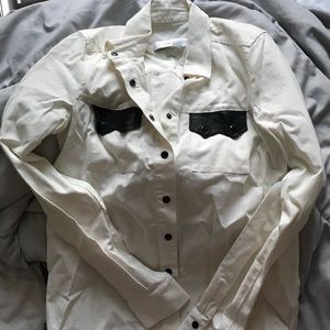 proenza schouler long sleeve white button up shirt